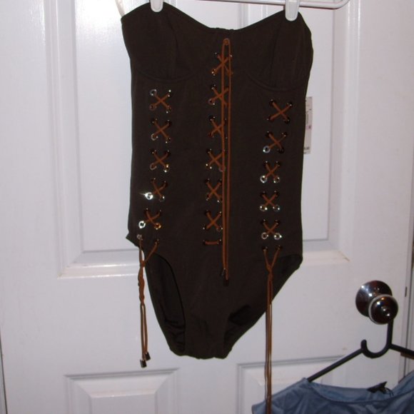 Michael Kors Swim Grommet Maillot 6 NWT - Picture 2 of 5